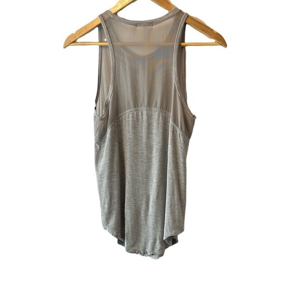 PINK Tropical Graphic Mesh Top Modal Blend Light Casual Tank Top XS - Picture 3 of 8